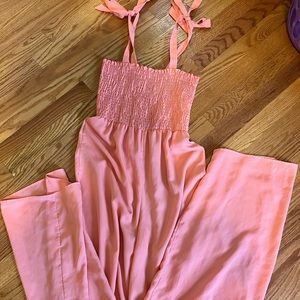 Pink lily jumpsuit